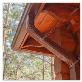 Pose de descente pluviale aluminium